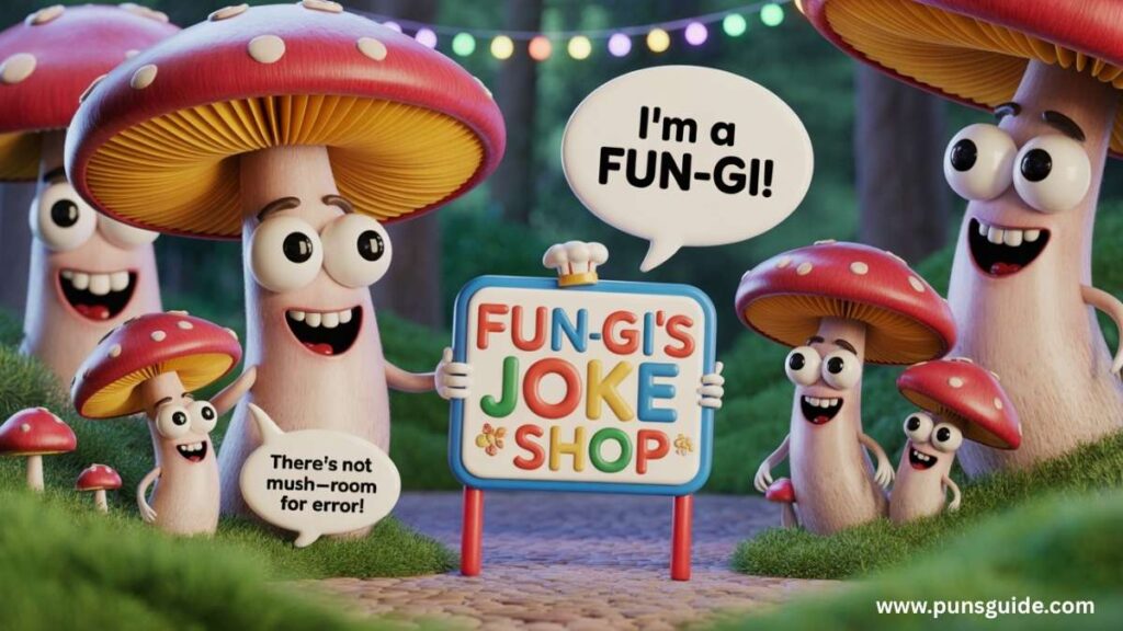 Mushroom Puns for Kids