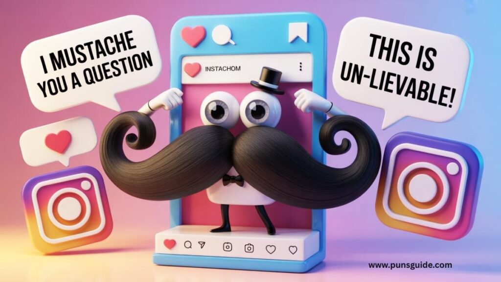Mustache Puns for Instagram Captions