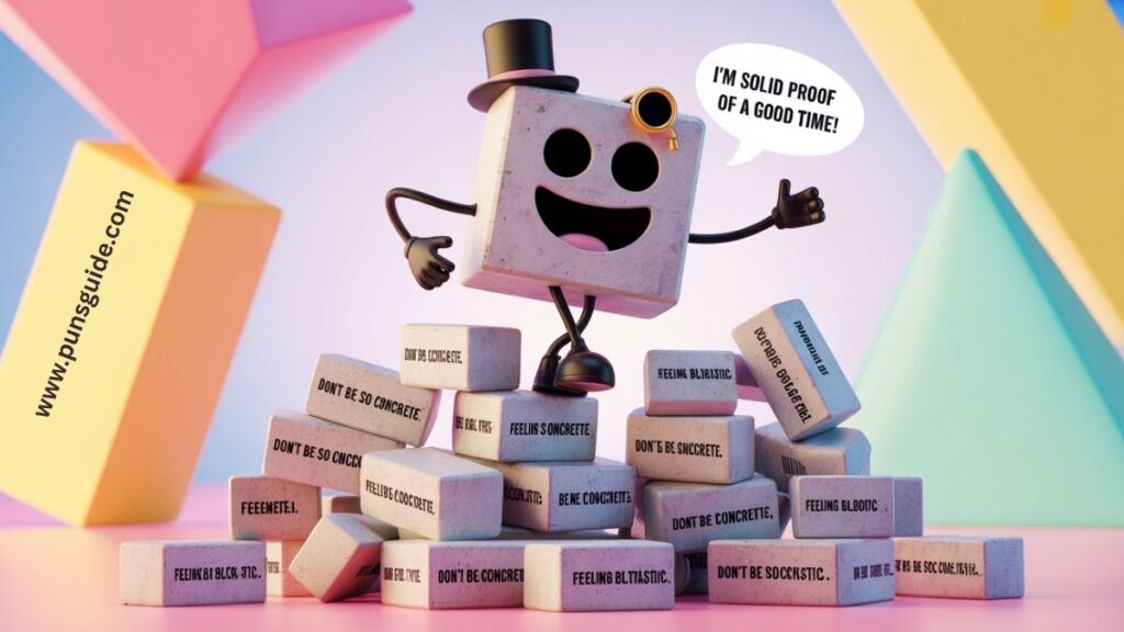 Cementing Smiles: The Building Blocks Concrete Puns