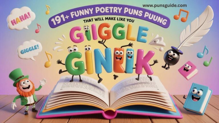 191+ Funny Poetry Puns That Will Make You Giggle Like a Limerick