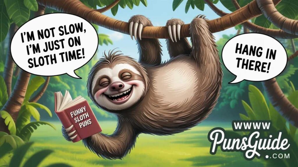 Cute Animal Sloth Puns