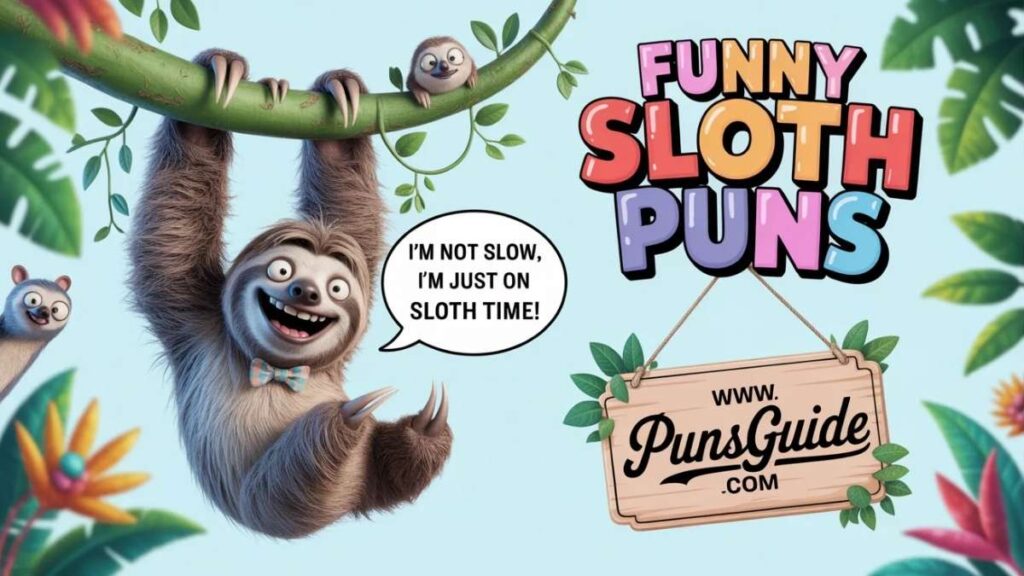 Funny Sloth Wordplay