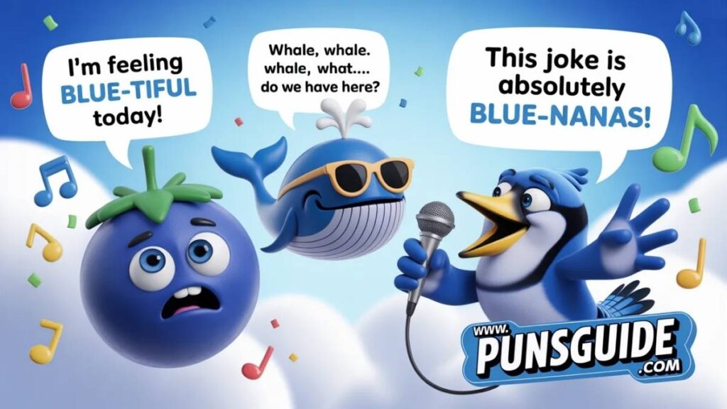 Funny Blue Puns That Will Brighten Your Day