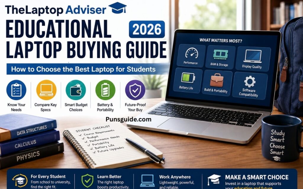 TheLaptopAdviser Educational Laptop Buying Guide 2026 How to Choose the Best Laptop for Students